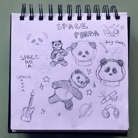 Space Panda Sketches