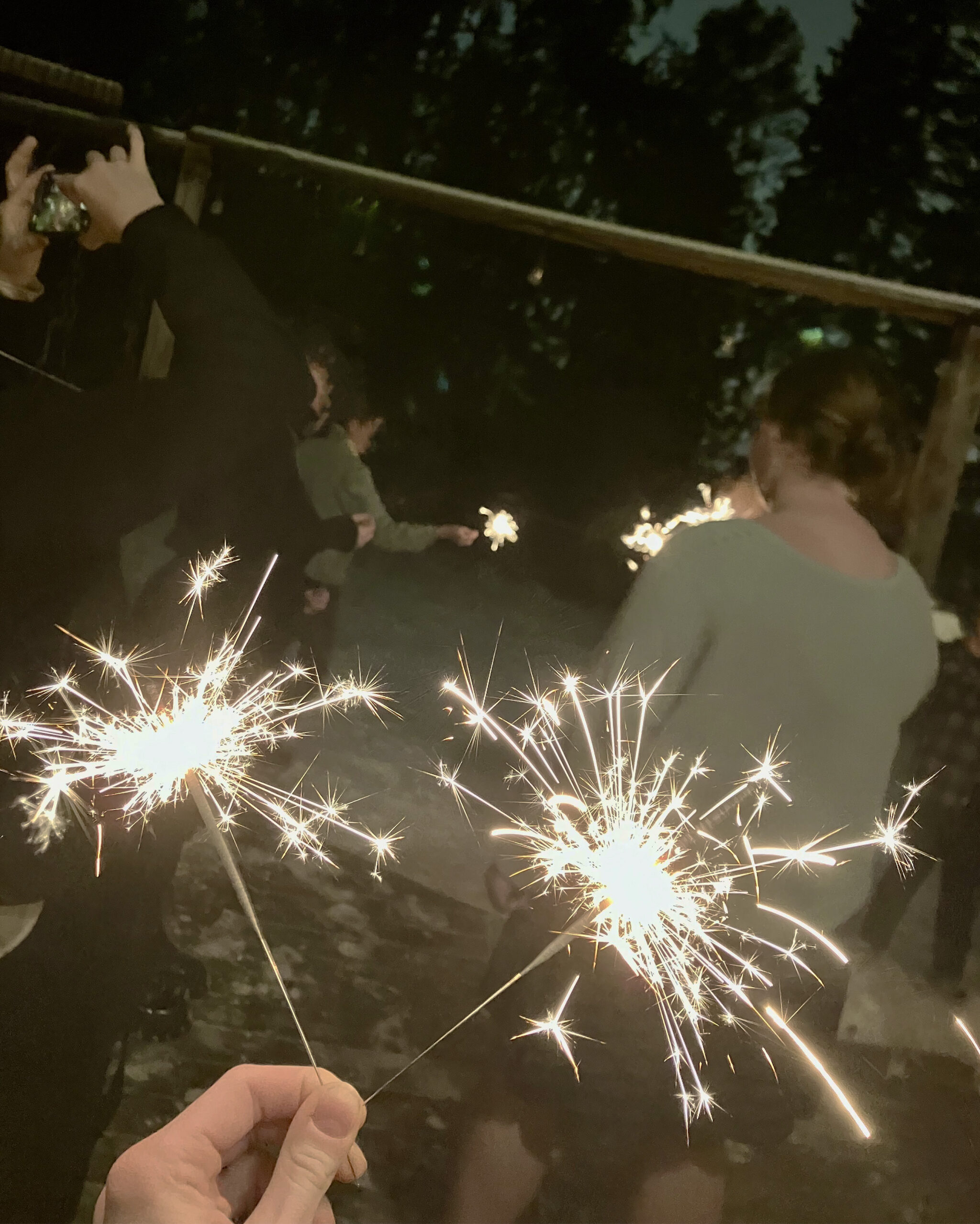 An image of sparklers